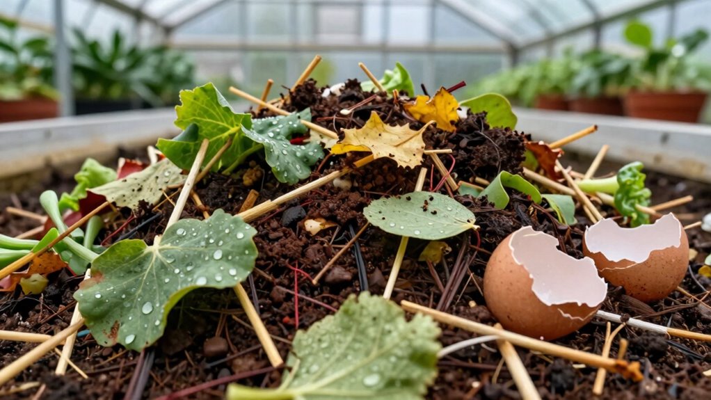 balanced green and brown materials