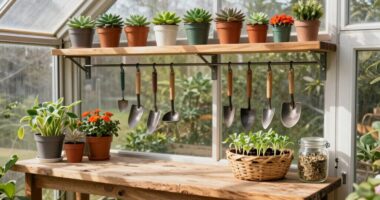 custom built greenhouse workstation