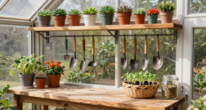 custom built greenhouse workstation