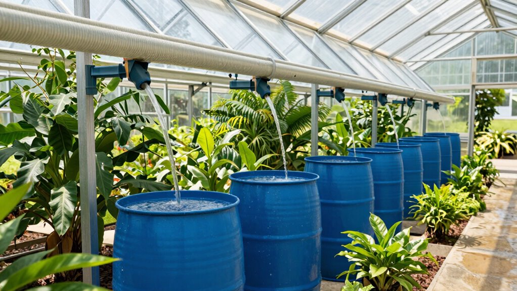 efficient rainwater collection layout