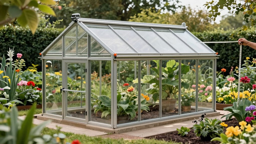 greenhouse size depends on goals