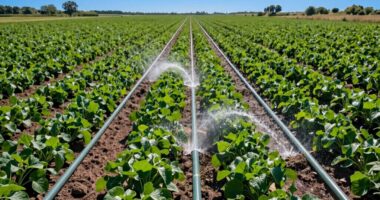 inefficient row watering