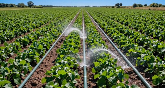 inefficient row watering