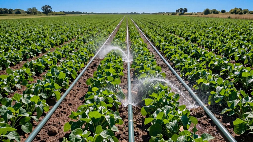 inefficient row watering