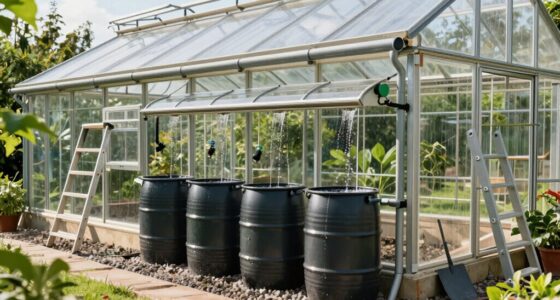 installing greenhouse rainwater system