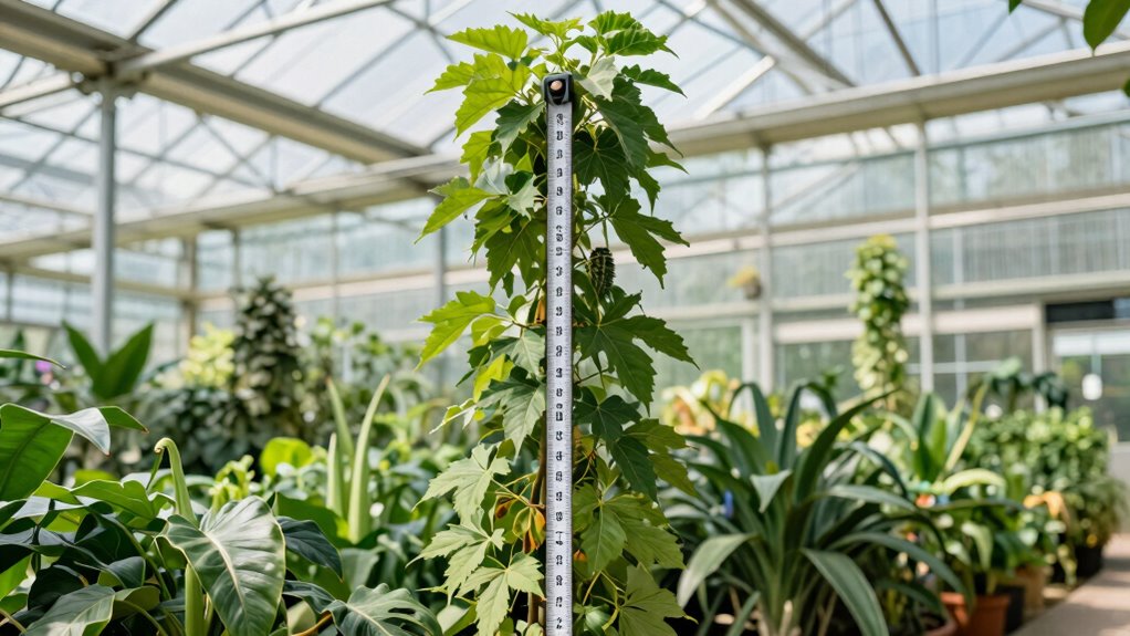 measure plant height growth
