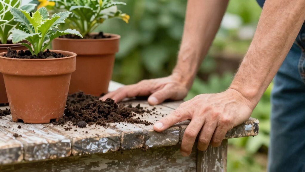 optimal gardening workspace ergonomics