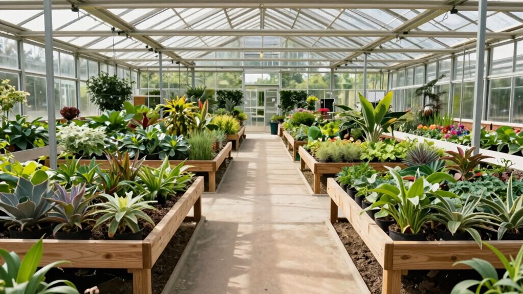 optimal greenhouse aisle widths