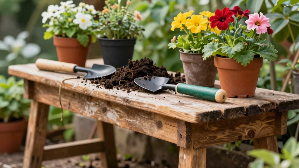 optimal potting bench height