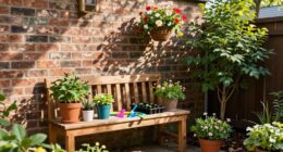 optimal potting bench placement