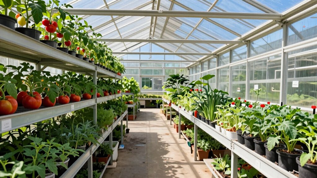 optimized greenhouse size and layout