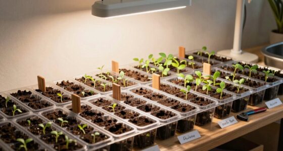 organized spacious seed starting area