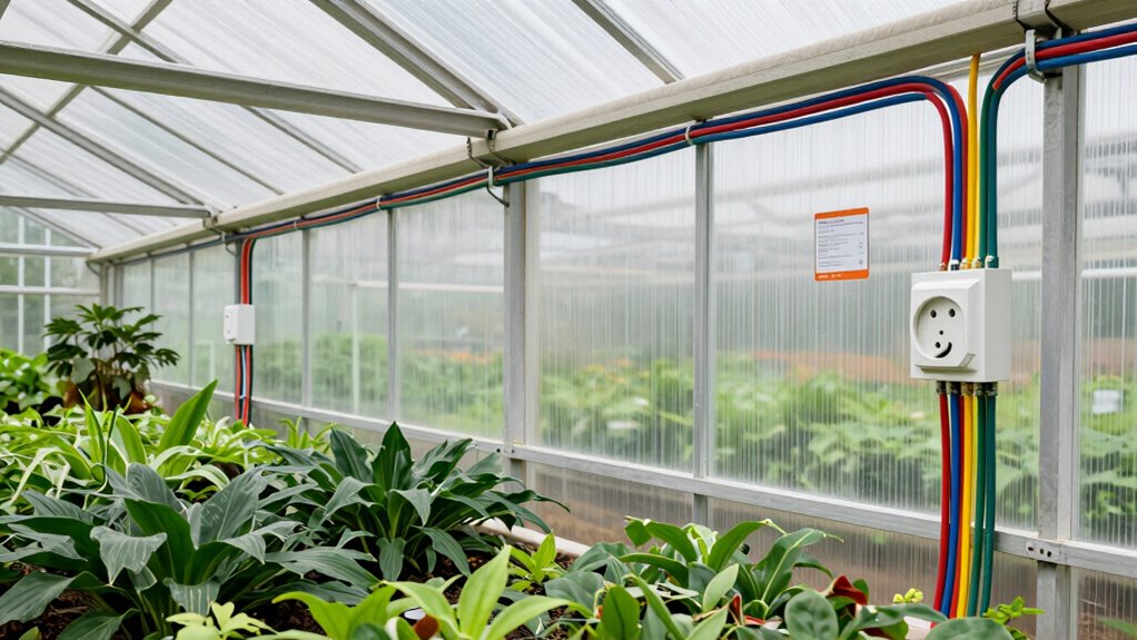 safe greenhouse electrical installation