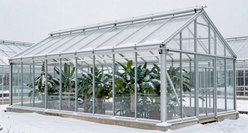 snow resistant greenhouse features