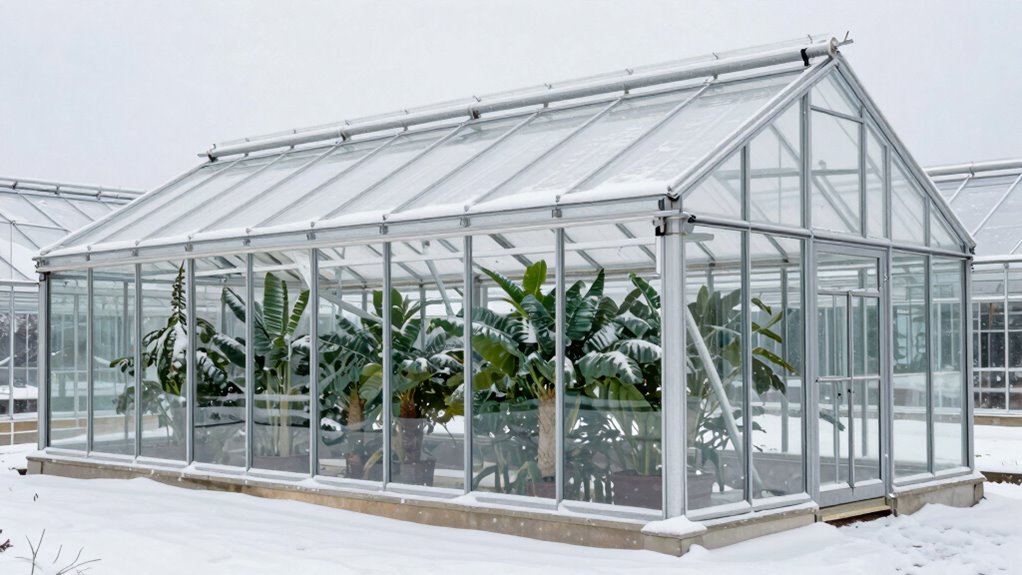 snow resistant greenhouse features