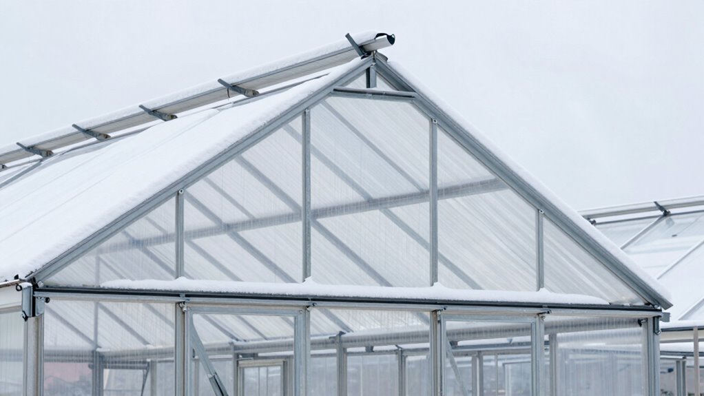 snow resistant greenhouse structural design
