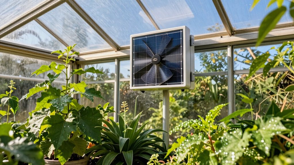 solar fans enhance greenhouse health