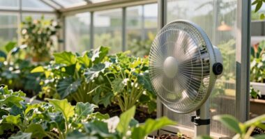 solar powered greenhouse fans