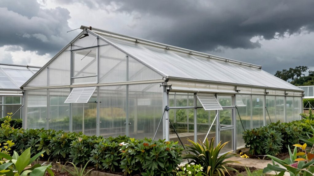 storm resistant greenhouse protection