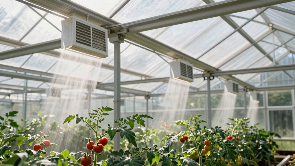 strategic vent placement ensures healthy greenhouse climate