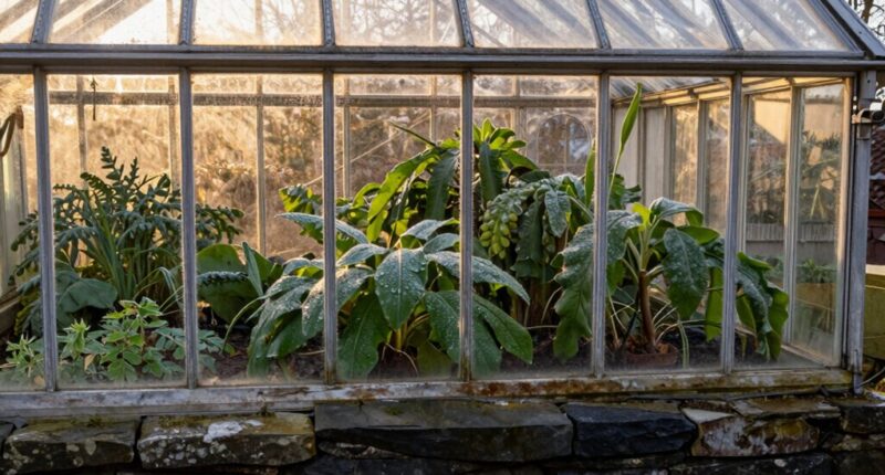 thermal mass improves greenhouse warmth