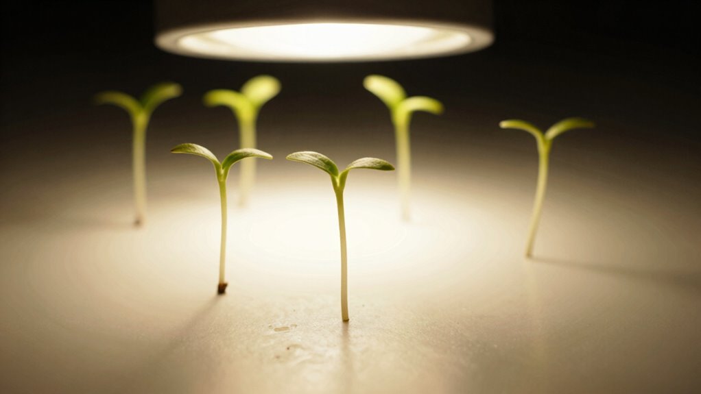 adjust lights for healthy growth