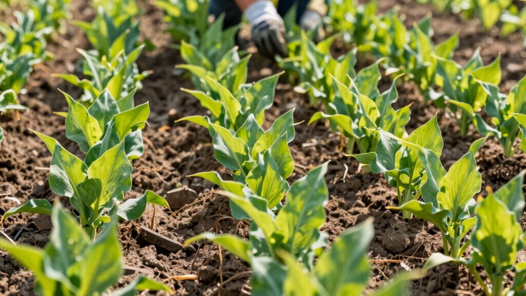 adjust plant spacing properly