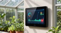 backyard greenhouse monitoring setup