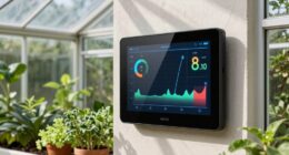 backyard greenhouse monitoring setup