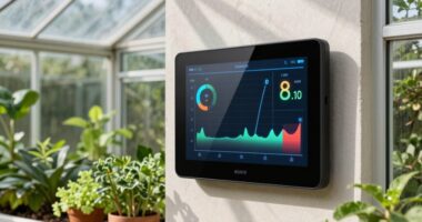 backyard greenhouse monitoring setup