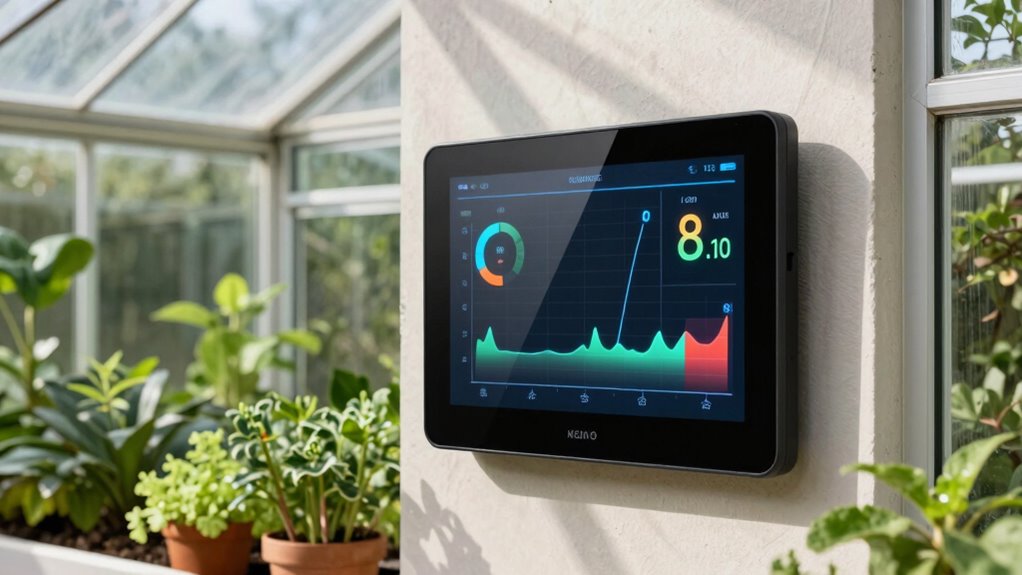 backyard greenhouse monitoring setup