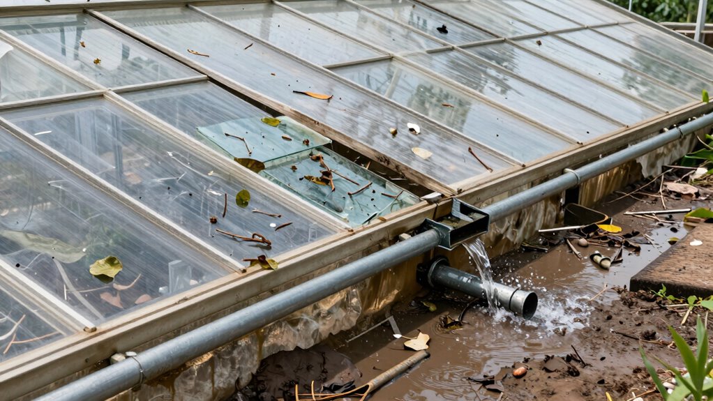 clear debris ensure drainage