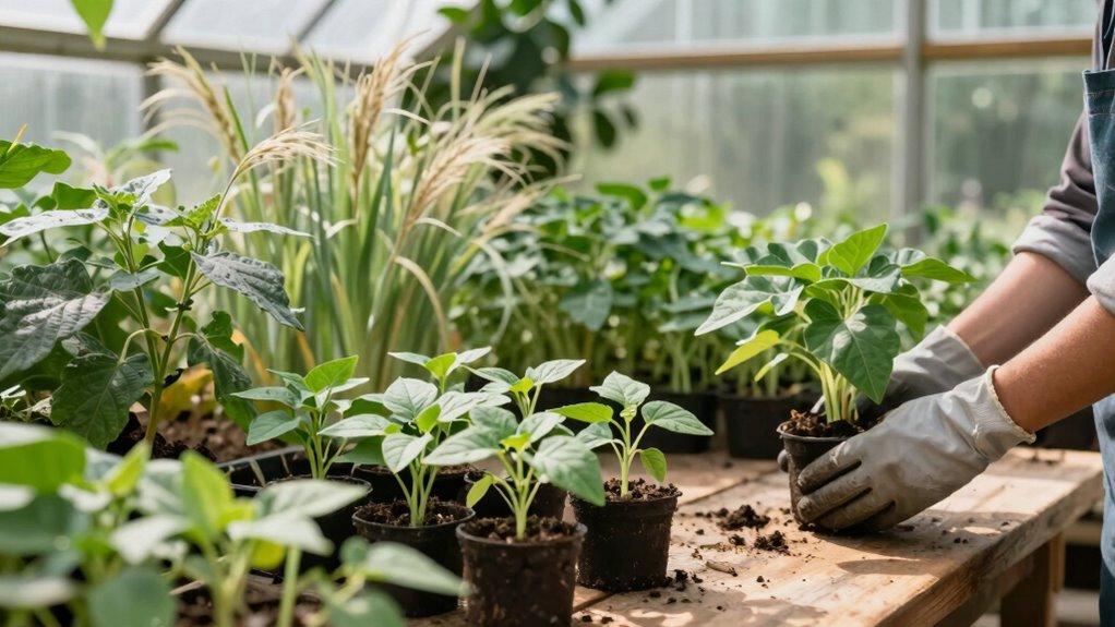 consistent care for healthy plants