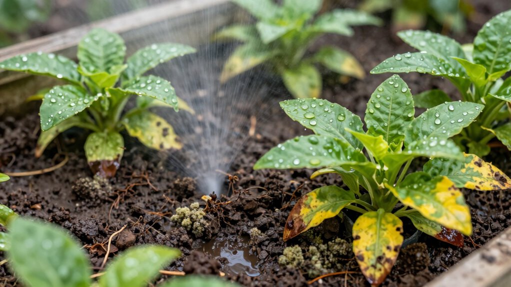 consistent watering prevents plant diseases