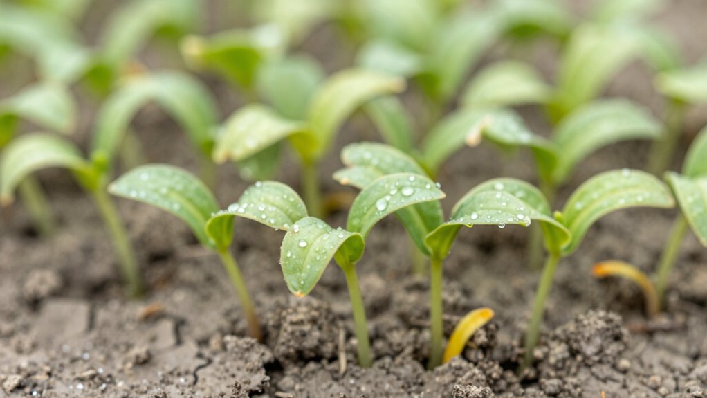 early seedling stress signs