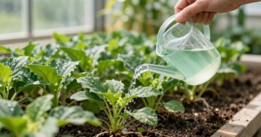 gentle diluted fertilizer application