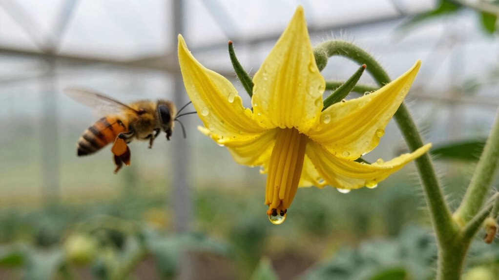 greenhouse pollination methods effectiveness