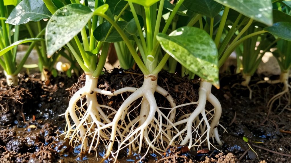 healthy roots promote rapid growth