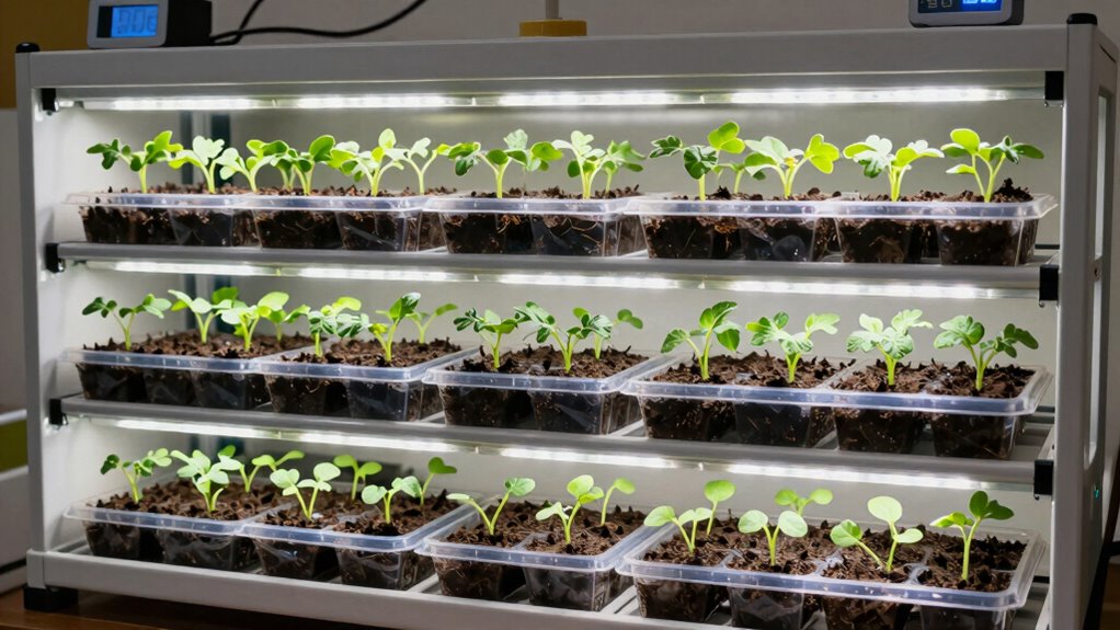 healthy seedlings thrive indoors