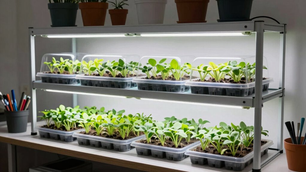 healthy seedlings thrive properly