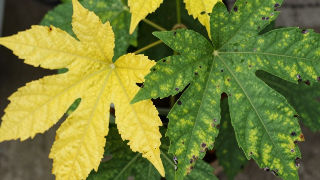 identify leaf and growth issues