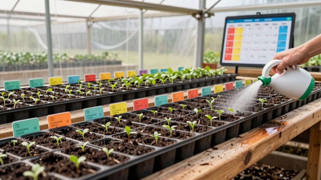 monthly seed starting schedule