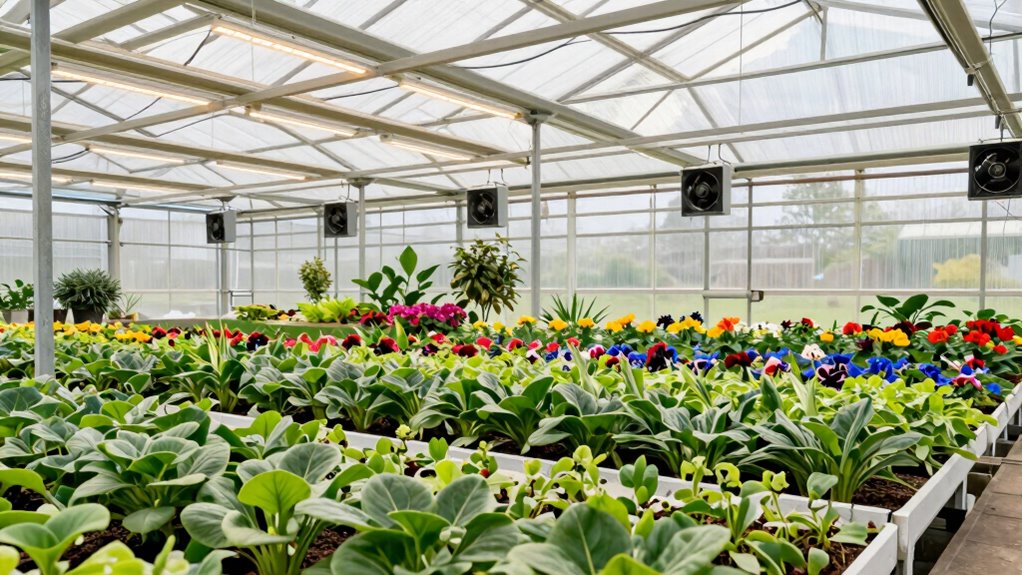 optimize greenhouse lighting and ventilation