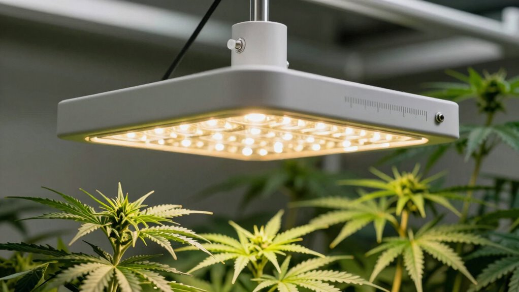 optimizing grow light height