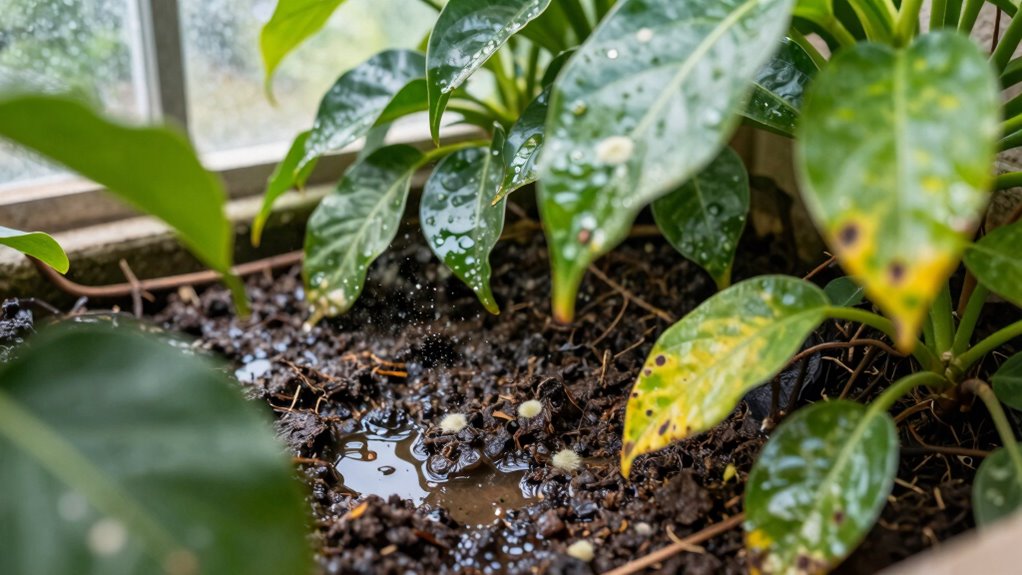 overwatering causes root damage