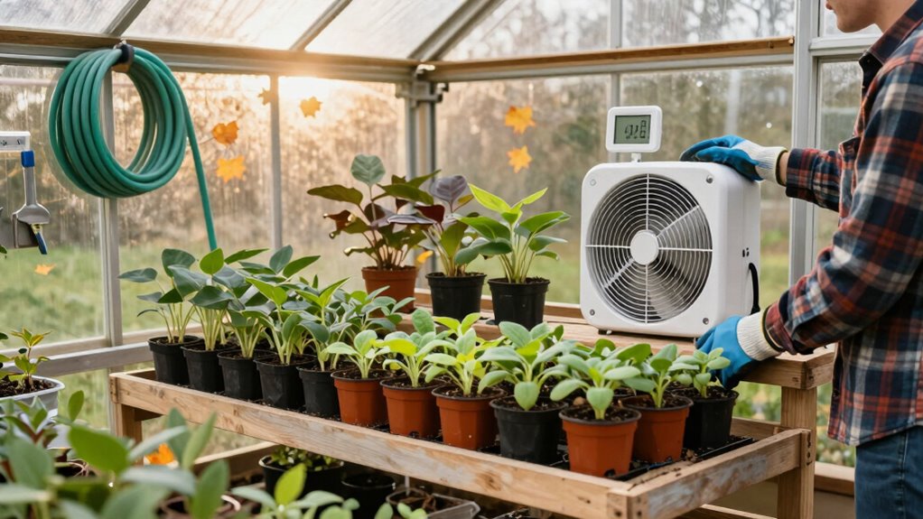 prepare greenhouse heating systems