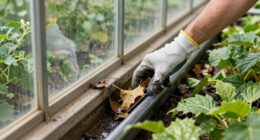 regular gutter maintenance protects greenhouse foundations