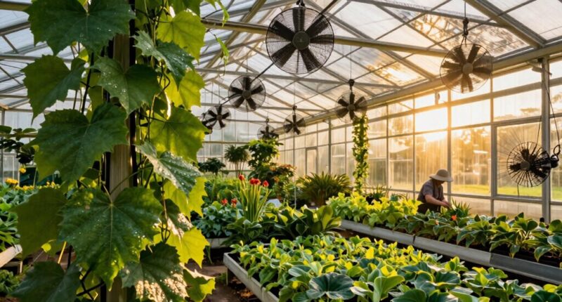 summer greenhouse cooling plan