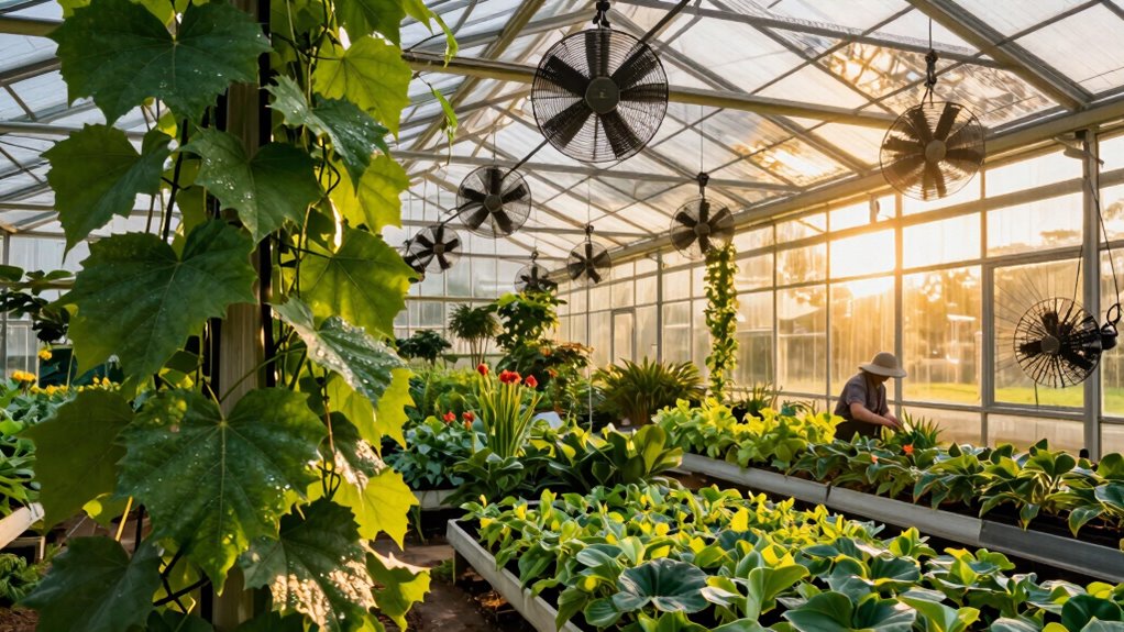 summer greenhouse cooling plan