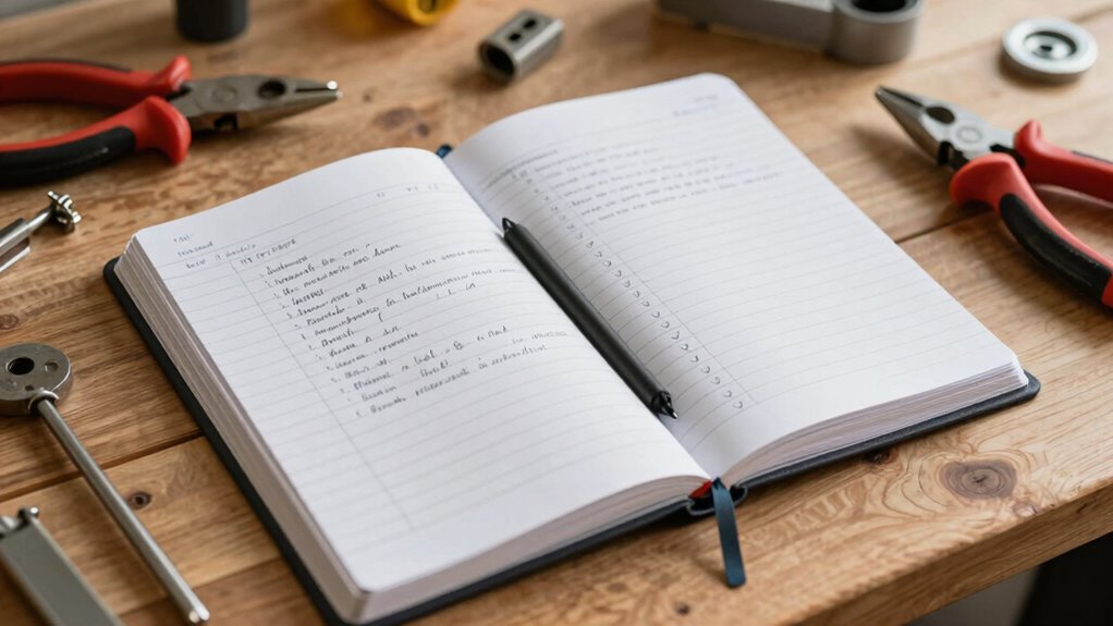 use repair log for maintenance